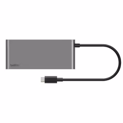 Belkin INC024HQSGY hub & concentrateur USB Type-C 10000 Mbit/s Gris - Vue supplémentaire 3