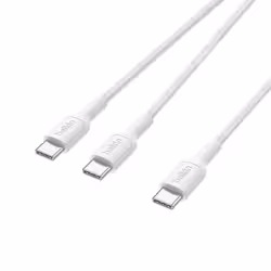 Belkin CAC004hq1.5MWH câble USB USB 2.0 1,5 m USB C 2 x USB C Blanc - Vue supplémentaire 3
