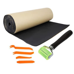 Isolant thermique de voiture SOURCING MAP Isolation Phonique 5mm Capot Moteur Porte Coffre + Outil Démontage Rouleau 152cm x 100cm