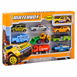Matchbox Assortiment Coffret 9 Véhicules, Ensemble de véhicules, Matchbox, 3 an(s), Métal, Plastique, Couleurs assorties