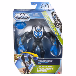 Mattel Deluxe Power Orb Max Steel, 4 an(s), Noir, Blanc, Bleu, Plastique