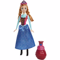 Mattel La Reine Des Neiges - Princesse Anna Couleur Royale, 3 an(s), Fille, 324 mm, Bleu, Noir, Rose, Rouge, Violet