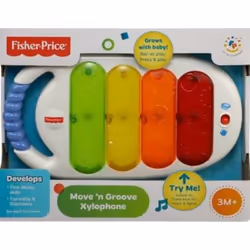 Fisher-Price Tout pour les bébés Move ’n Groove Xylophone, 0,25 an(s), Multicolore