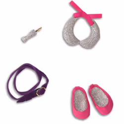 Corolle Accessoires Paris En Fête Pour Poupée Les Chéries, 4 an(s), Fille, 40 g, Argent