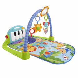 Fisher-Price Kick &amp; Play Piano Gym, Tapis de gymnastique pour bébé, Barre d'activités, Sonore, Multicolore, Plastique, Ti ...