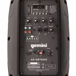 Gemini AS-08TOGO Haut-parleur du système de sonorisation 2-voies