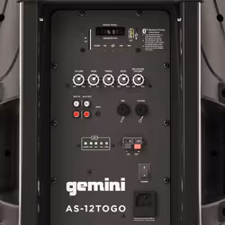 Gemini AS-12TOGO Haut-parleur du système de sonorisation 2-voies - Vue supplémentaire 5
