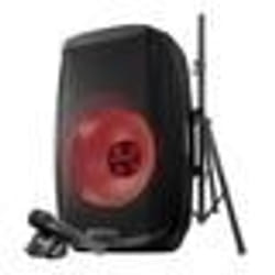 Gemini AS-2115BT-LT-PK Enceinte sono Boomer 15 à LED - 2000W USB SD Bluetooth TWS FM pied microphone et télécommande