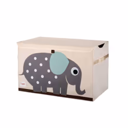 3 Sprouts SP3STCEL, Boîte de rangement de jouets, Beige, Cyan, Gris, Blanc, Image, Polyester, 620 mm, 380 mm