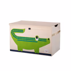 3 Sprouts SP3STCCR, Boîte de rangement de jouets, Beige, Noir, Vert, Image, Polyester, 620 mm, 380 mm