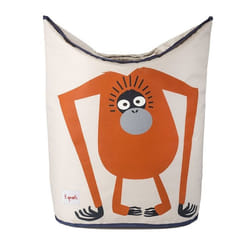 Panier à linge - 3 Sprouts - Orang-outan - 100% polyester - Dimensions 58x38x35 cm - Design enfantin
