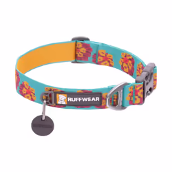 Ruffwear Flat Out, Chien, Collier standard, Bleu, Rouge, Jaune, Aluminium, Polyester, Silicone, Image, 28 cm