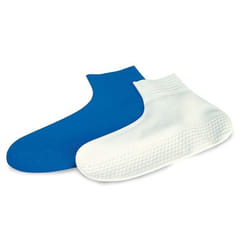 Zoggs  Latex Chaussettes de Piscine Jeunesse Unisexe Assorti (Blanc/Marine) Junior 10-13 - 300733