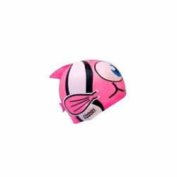Bonnet de bain enfant Zoggs Jnr Character - Blanc - Respirant - Sec - Rose