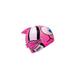 Bonnet de bain enfant Zoggs Jnr Character - Blanc - Respirant - Sec - Rose