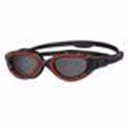 Lunettes de natation - ZOGGS - Predator Flex - Polarisées - Couleur Rouge/Noir/Fumé - Mixte