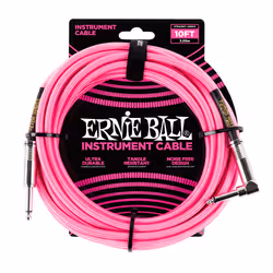 Ernie Ball P06078, 6,35 mm, Mâle, 6,35 mm, Mâle, 3,05 m, Rose