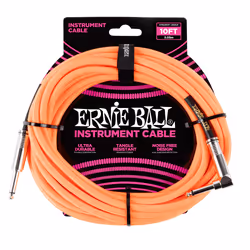 Ernie Ball P06079, 6,35 mm, Mâle, 6,35 mm, Mâle, 3,05 m, Orange
