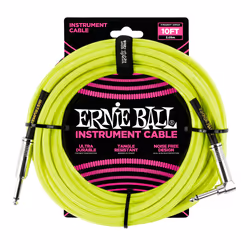 Ernie Ball P06080, 6,35 mm, Mâle, 6,35 mm, Mâle, 3,05 m, Jaune