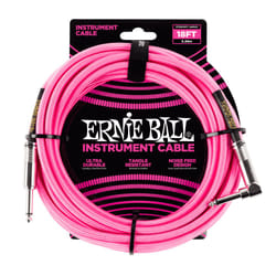 Ernie Ball P06083 câble audio 5,49 m 6,35 mm Rose