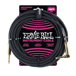 Ernie Ball P06086 câble audio 5,49 m 6,35 mm Noir