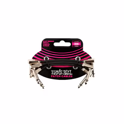 Ernie Ball P06220, 6,35 mm, Mâle, 6,35 mm, Mâle, 7,62 m, Noir