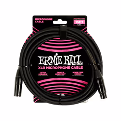 Ernie Ball P06391, XLR, Mâle, XLR, Femelle, 4,57 m, Noir