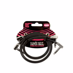 Ernie Ball P06406, 6,35 mm, Mâle, 6,35 mm, Mâle, 0,6 m, Noir