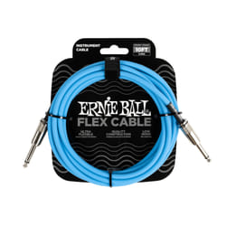 Ernie Ball Câble Instrument Flex Droit/Droit 3m - Bleu