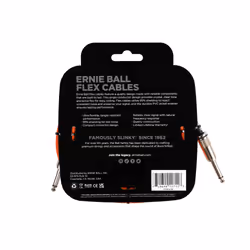 Ernie Ball Câble Instrument Flex Droit/Droit 3m - Orange