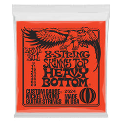 Ernie Ball P02624 corde d'instrument de musique Electrique 8 pièce(s) Acier Guitare