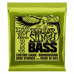 Ernie Ball Regular Slinky, Guitare, Acier, Basse, 4 pièce(s)