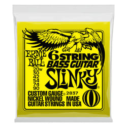 Ernie Ball P02837 corde d'instrument de musique Basse 6 pièce(s) Acier Guitare