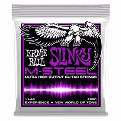 Ernie Ball Power Slinky M-Steel, Guitare, Acier, Electrique, 6 pièce(s)