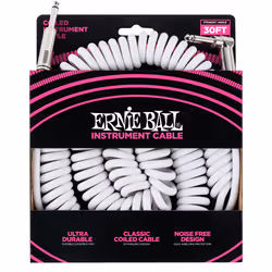 Ernie Ball P06045, 6,35 mm, Mâle, 6,35 mm, Mâle, 9,14 m, Blanc