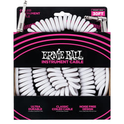 Ernie Ball P06045 câble audio 9,14 m 6,35 mm Blanc