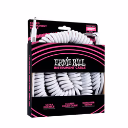 Ernie Ball P06045 câble audio 9,14 m 6,35 mm Blanc