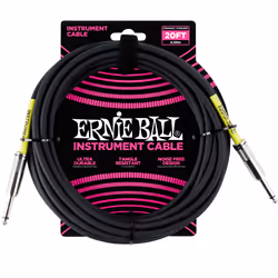 Ernie Ball P06046, Mâle, Mâle, 6,09 m, Noir