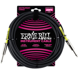 Ernie Ball P06046 câble audio 6,09 m Noir
