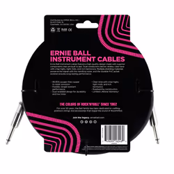 Ernie Ball P06048 câble audio 3 m 6,35 mm Noir