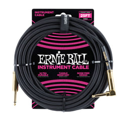 Ernie Ball P06058 câble audio 7,62 m 6,35 mm Noir