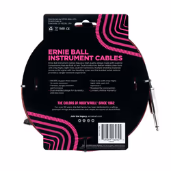 Ernie Ball P06062 câble audio 7,62 m 6,35 mm Noir, Rouge