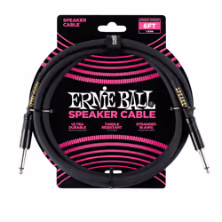 Ernie Ball P06072, 6,35 mm, Mâle, 6,35 mm, Mâle, 1,83 m, Noir