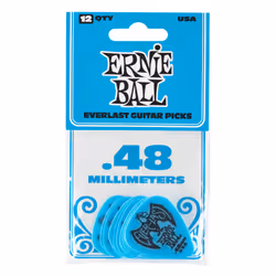 Ernie Ball P09181 médiator 12 pièce(s) Delrin Noir, Bleu