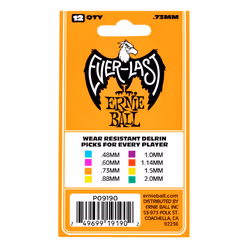 Ernie Ball P09190 médiator 12 pièce(s) Delrin Orange