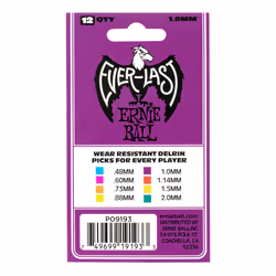 Ernie Ball P09193 médiator 12 pièce(s) Delrin Violet