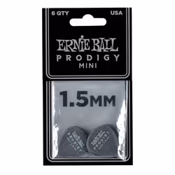 Ernie Ball P09200 médiator 6 pièce(s) Duralin Noir