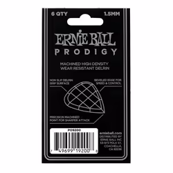 Ernie Ball P09200 médiator 6 pièce(s) Duralin Noir