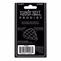 Ernie Ball P09203 médiator 6 pièce(s) Duralin Blanc
