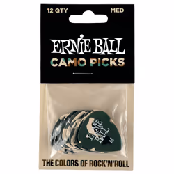 Ernie Ball P09222 médiator 12 pièce(s) Cellulose Multicolore